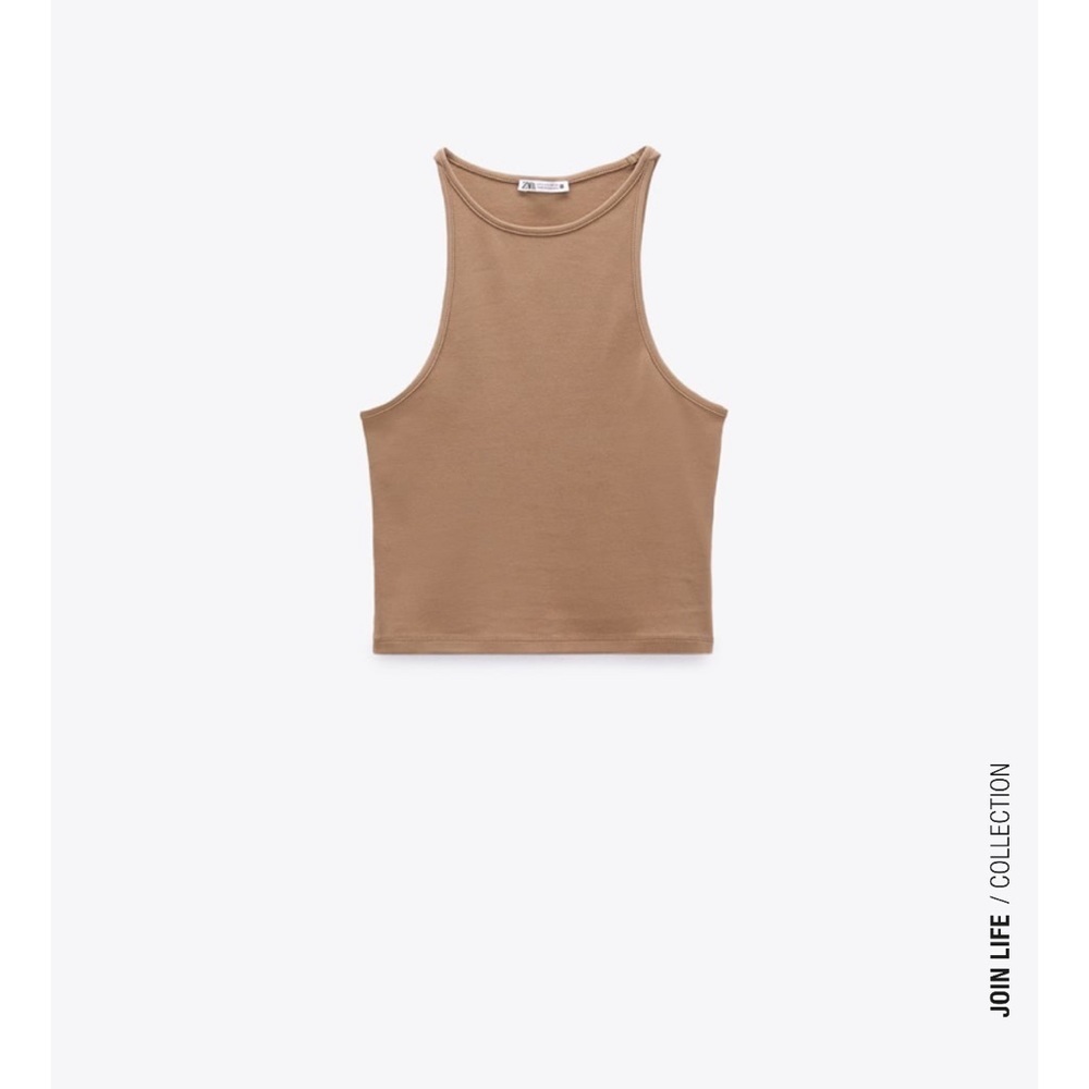 𝅺CROPPED HALTER TOP
BEIGE-PINK​​